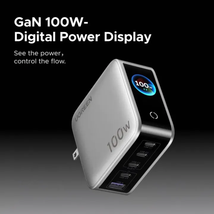 UGREEN%20%E2%80%8EX773%20Nexode%20Pro%20100W%20Charger%20with%20Smart%20Display%20(65619%20/%2065634)%20-%20Image%203