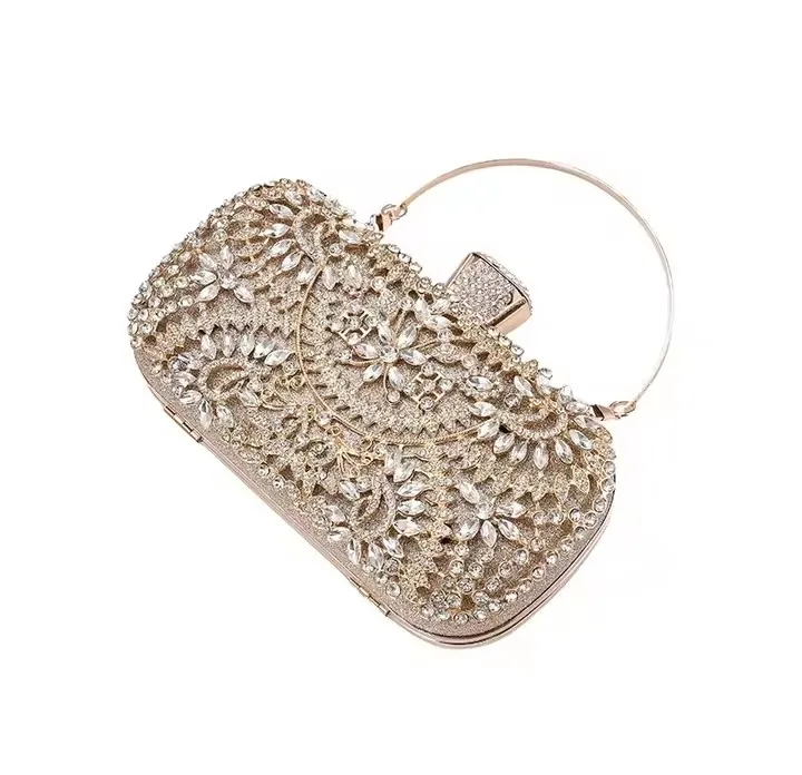 ORANGLES Latest Crystal Evening Bags Ladies Wedding Wallet Bridal Party Clutch Purse - high resolution display - exposing craftsmanship - Image 2 of 3 | built for everyone | Latest Crystal Evening Bags Ladies Wedding Wallet Bridal Party Clutch Purse for sale Georgia | Free Shipping ORANGLES
