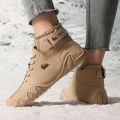 Boots for Women Winter Shoes Waterproof Ankle Boots Luxury Comfortable Warm Fur Plush Snow Boot Leather Casual Short Boots.