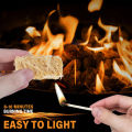 20/40/60pcs Natural Fire Starter,Wax Wood Stick,Suitable for Campfires,Fireplace,Barbecue Stove,Chimney Oven,Charcoal Ignition. 