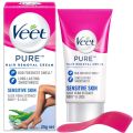 Veet Pure™ Hair Removal Cream 25g Normal Skin for Body & Legs, Freshest Smell with Organic Aloe Vera and Rose Extract, Dermatologically Tested. 