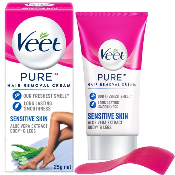 Veet%20Pure%E2%84%A2%20Hair%20Removal%20Cream%2025g%20Normal%20Skin%20for%20Body%20&%20Legs,%20Freshest%20Smell%20with%20Organic%20Aloe%20Vera%20and%20Rose%20Extract,%20Dermatologically%20Tested%20-%20Image%2010