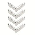 4PCS Metal Furniture Support Legs Three-pronged Feet 3.5cm Height DIY Furniture Hardware for Sofa/Cabinet/Couch/Table/Ottoman. 