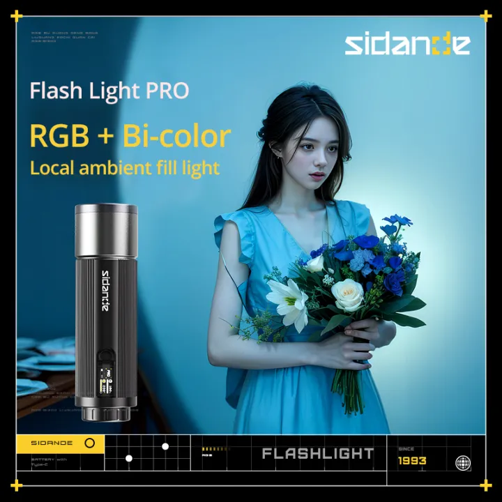 SIDANDE%2012W%20Flashlight%20PRO%203500-7000k%20RGB%20light%20Built-in%209000mAh%20battery%20Endurance%20150%20minutes%20Full-power%20output%20-%20Image%202