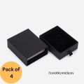 Pack of 4 Black or White ||wholesale packaging material || Jewellary Organizer || White Color Pull Out Jewelry Box Drawer Box for Ring Earrings Necklace Bracelet Jewelry Packaging Storage Gift Boxes for Jewellery. 