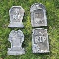 4pcs Halloween Yard Signs Tombstone Decoration Cemetery Foam Haunted House Graveyard for House Outdoor Party Prank Props. 