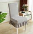 Dining Chair Cover With Frills Set of 2. 