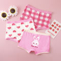 3pcs Girls Underwear Little Girl Boxer Shorts 2-14 Year Old Student Cartoon Underwear Pure Cotton Children Underwear. 