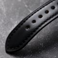 Luxury Leather Handmad Japanese Horse Hip Leather Bracelet 18 19 20 21 22MM Black Vintage Men's Watchband, Vintage Soft Bracelet. 