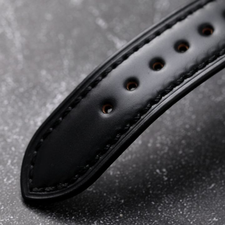 Luxury%20Leather%20Handmad%20Japanese%20Horse%20Hip%20Leather%20Bracelet%2018%2019%2020%2021%2022MM%20Black%20Vintage%20Men's%20Watchband,%20Vintage%20Soft%20Bracelet%20-%20Image%205