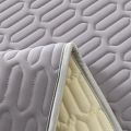 Cooling Bed Sheet Set with Pillowcases Ice Silk & Latex Quilted Breathable Cover Solid Summer Bedding Comfort & Heat Resistance. 