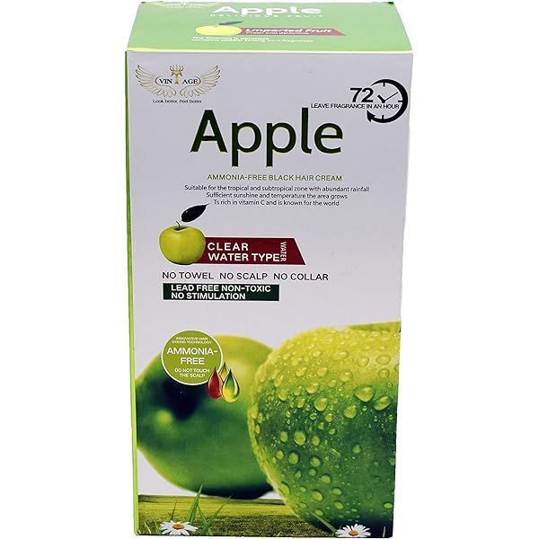 Apple Hair Color 96 Natural Black Ammonnia Free