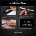 For Tesla car welcome light Model 3 S Y X model door pattern illumination floor projection light 3D HD laser ghost light. 