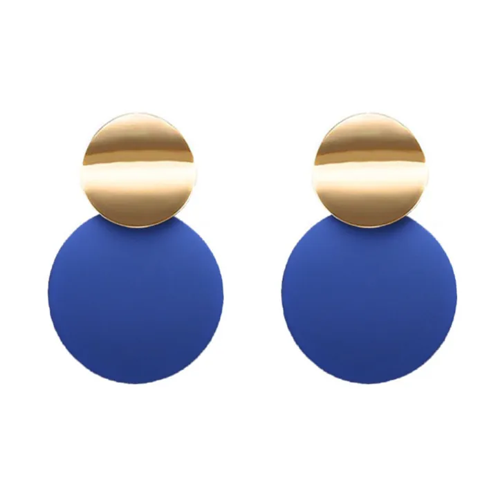 Geometric%20Joker%20Personalized%20Round%20Ring%20Temperament%20Ladies%20Cold%20Style%20Paint%20Stud%20Earrings%20-%20Image%205