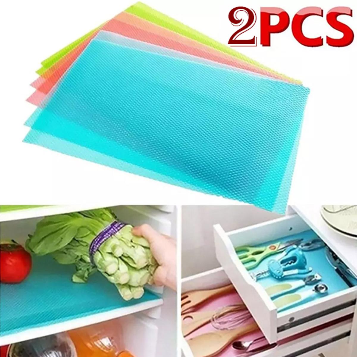 Washable Waterproof Refrigerator & Drawer Mats|2 Pcs Combo