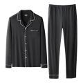 Men's Loose Fit Pajamas Set Soft Lyocell & Cotton Blend Breathable Sleepwear Cozy Home Loungewear Comfortable Pajamas. 