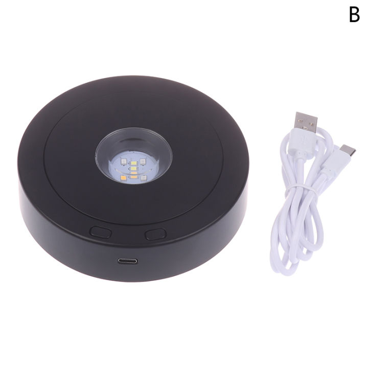 Rotating%20Display%20Stand%20For%20Crystals%20Glass%20Art%20Speed%20Adjustable%20Revolving%20Platform%204.5"%207%20Light%20Modes%20LED%20Rotating%20Display%20Stand%20-%20Image%207