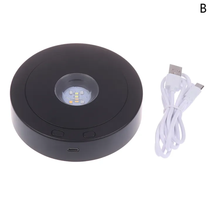 Rotating%20Display%20Stand%20For%20Crystals%20Glass%20Art%20Speed%20Adjustable%20Revolving%20Platform%204.5"%207%20Light%20Modes%20LED%20Rotating%20Display%20Stand%20-%20Image%207