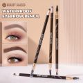 2024 BEAUTY GLAZED Eyebrow Pencil With Brushes Waterproof Brow Pencil 4 Colors Long-lasting Formula Double head Eyebrow Pencil. 