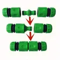 Garden Watering Hose ABS Quick Connector 1/2” End Double Male Hose Coupling Joint Adapter Extender Set For Hose Pipe Tube. 
