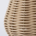 Handwoven Plastic Rattan Flower Vase For Dried Flowers Creative Household Decoration Centerpiece Office Effect Chic Flower Pot.