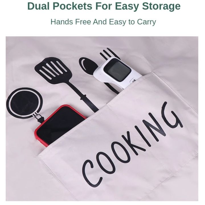 Kitchen%20Apron%20Waterproof%20Oil-Proof%20Apron%20For%20Woman%20Adjustable%20Household%20Cooking%20Bib%20With%20Pocket%20Hand-Wiping%20Clean%20Tool%20Accessory%20-%20Image%206