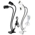 STONEGO E27 Dual Head LED Light Socket Clip Suitable 360° Rotatable and Adjustable Creative for Various Lighting Scenes.