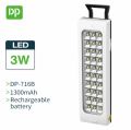 DP 716 Rechargeable Emergency Light with Automatic ON & OFF System. 