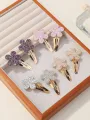 8Pcs Fashion Glitter Rainbow Flower Rabbit BB Handmade Hairpins For Cute Girls Hair Clips Barrettes Headwear Hair Accessories. 