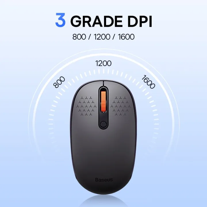Baseus%20F01B%20Mouse%20Wireless%20Bluetooth%205.0%20Mouse%201600%20DPI%20Silent%20Click%20For%20MacBook%20Tablet%20Laptop%20PC%20Gaming%20Accessories%202.4G%20Mouse%20-%20Image%203