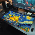 Mouse Pad Anime Gaming Accessories Large Carpet Edge White Gamer Computer Keyboard Pad  Pokemon Pikachu Desk Mat Mausepad. 