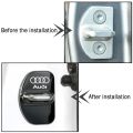 Car Accessories Auto Door Lock Covers Case For Audi A3 A4 A5 A6 A7 Q2 Q3 Q5 Q8 TT S3 S4 S5 S6 Auto Decorate Stickers. 