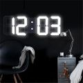 Electronic Digital Wall Clock Living Room Bedroom Decoration Decor Watches Home and Decoration Led Modern Alarm Interior Desk. 