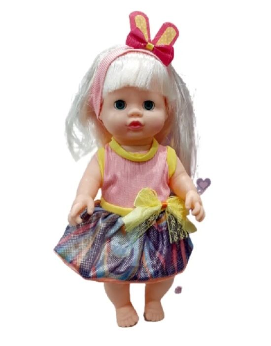 Kids Silicon Baby Baba Feeder Doll Toy 15 inches with Sound