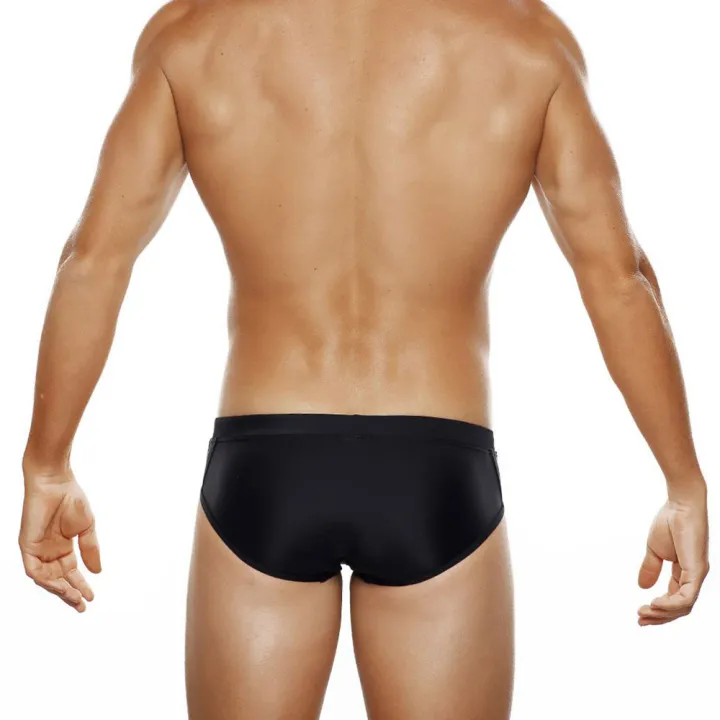 UXH%20Mens%20Bikini%20Swimwear%20With%20Push-Up%20%20Bulge%20Enhancing%20Hollow%20Out%20Pure%20Black%20Translucent%20Swimming%20Briefs%20Hi-Q%20Quick-drying%20-%20Image%205