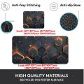 Mouse Pad Game Console Pad Desk accessories Keyboard Mouse Pad office Pad Computer Laptop Pad Carbon Fiber. 