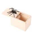 1PC New Trick Spider Funny Scare Box Wooden Hidden Box Prank Trick Horror Spiders Fun Game Halloween Party Decoration s.
