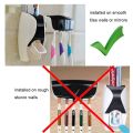Toothpaste Dispenser, Toothpaste Holder Automatic Toothpaste Dispenser, Vacuum Extrusion Principle 6.3x2.4x2.8in No Need To Drill Safe And Durable for Toilet Home. 