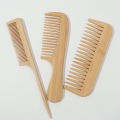 3pcs Natural Handmade Bamboo Comb Set,  anti-static - Wide, Rat Tail, and Fine Tooth Styles - Suitable for All Hair Types.. 
