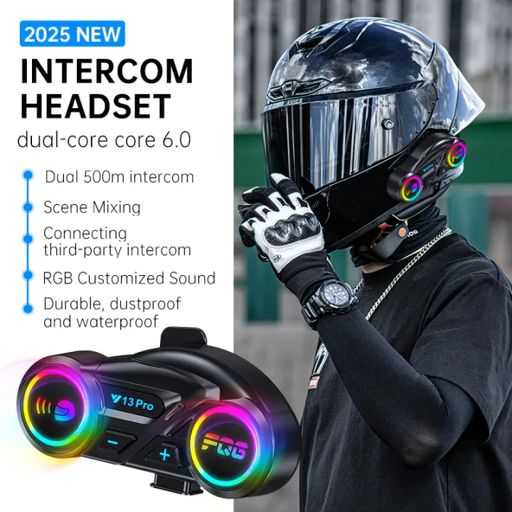 Y13%20Pro%20Motorcycle%20Helmet%20Bluetooth%20Headset%20Intercom%20Distance%20500M%20Chip%20V6.0%20Stereo%20Fm%20Radio%20Mixing%20Music%20Sharing%20-%20Image%202