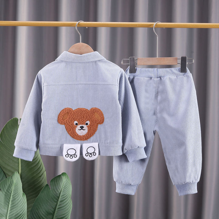 Baby%20Sets%202025%20New%20Clothes%20Spring%20Autumn%20Leisure%20Set%20Coat+Pants%20Two%20Piece%20Set%20Boys%20Girls%20Jacket%20Fashion%20Korean%20Version%20Clothing%20-%20Image%204