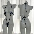 Backless Straps Bandage Underwear Set One-piece Bikini Costume Women Pajamas Lingerie Uniform Cosplay.