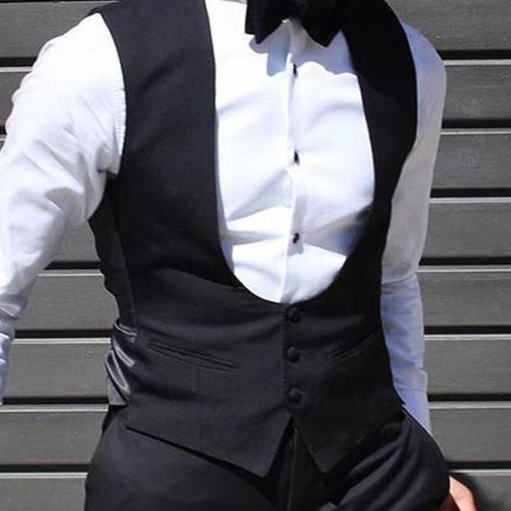Black%20Men%20Vest%20for%20Wedding%20Groom%20One%20Piece%20Slim%20Fit%20Suit%20Waistcoat%20Solid%20Color%20Male%20Fashion%20Coat%20-%20Image%206
