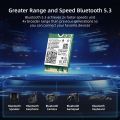 WiFi Card WiFi6E AX210NGW 6GHz Tri-Band Network Card Bluetooth 5.3 Intel AX210 Wireless Module for Laptop M.2 NGFF. 