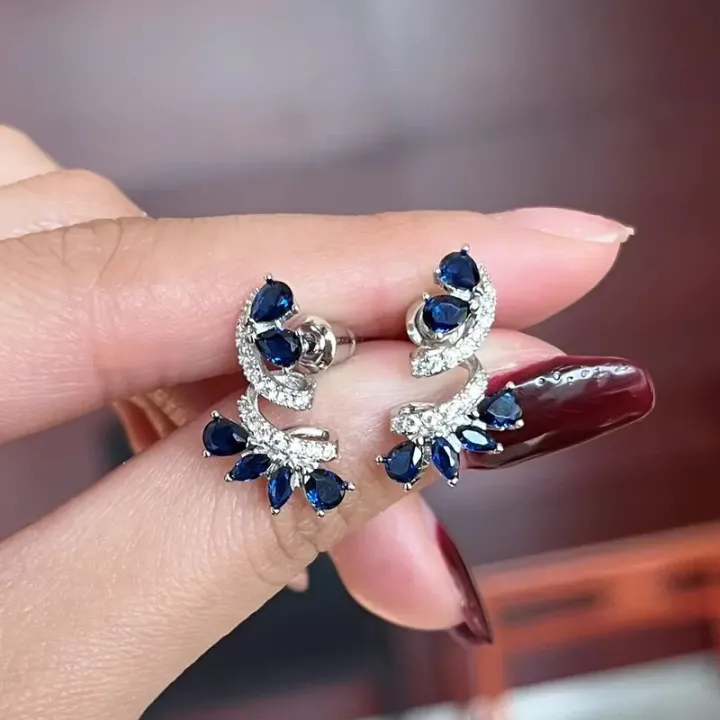 Shining%20Blue%20Zircon%20Flower%20Earrings%20for%20Women's%20Temperament,%20Banquet%20Jewelry,%20Anniversary%20%20-%20Image%202