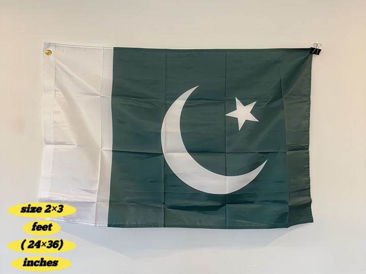 pakistani Flags Made in china Imported parachute  quality in All Sizes