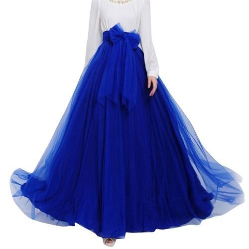 blue skirt with ribbon 🎀