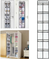 12 Pockets Over Door Shoe Organizer Hanging Shoe Organizer For Shoes Sneakers Tools Toys Storage Hanging Organizer Mesh Pockets.