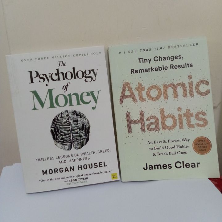 Pack Of 2 The Phycology of Money And Atomic Habit Best Books