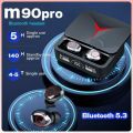 M90 Pro TWS Earphones HD Voice Noise Cancelling Earbuds. 